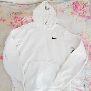 Nike White and Gray Hoodie